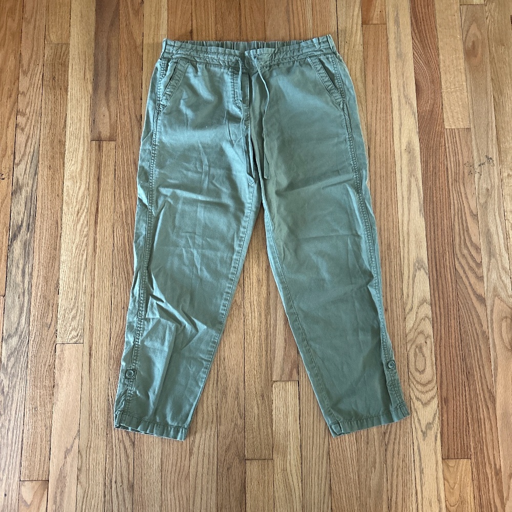 Talbots Olive Green Utility Pants Size 4